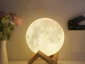 Настільний неоновий 3D нічник-місяць MOON LIGHT (13 см)