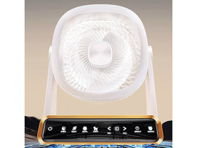 Настольный вентилятор F16 Smart 4000mAh White - Фото 3