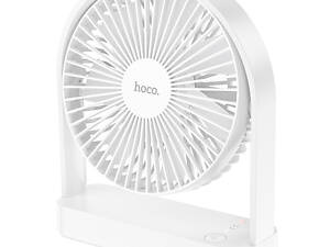 Настольный вентилятор Hoco HX65 ultra-thin desktop fan 2000 mAh White