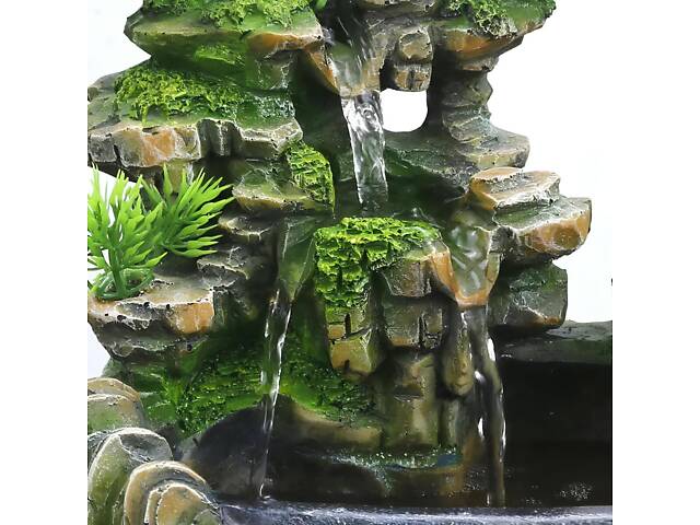 Настольный водопад Бонсай Фэн Шуй RESTEQ с подсветкой и парогенератором для дома релакса и интерьера - Фото 4