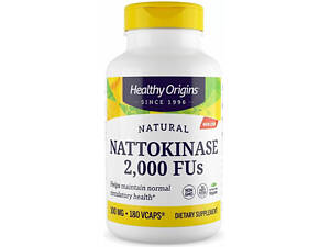 Наттокиназа Healthy Origins Nattokinase 2,000 FU's 100 мг 180 капсул