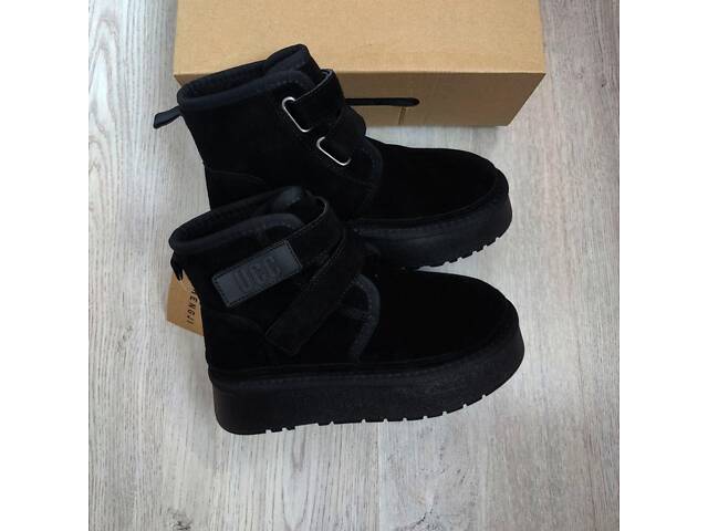 Натуральні замшеві уггі на липучках UCC, угги на липучках 36,38,39р код 18840 - Фото 8