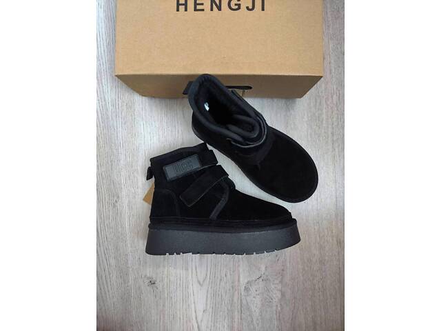 Натуральні замшеві уггі на липучках UCC, угги на липучках 36,38,39р код 18840 38, 24.5 - Фото 10