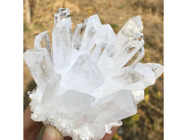 Натуральний камінь білого кварцу White Quartz 100 г — природний мінерал для медитації, колекції та декору - Фото 2