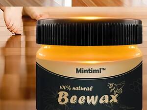 Натуральный полироль для дерева BeeWax пчелиный воск, для восстановления внешнего вида дерева, 80g