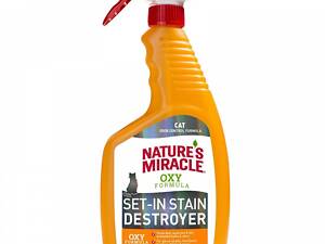 Nature`s Спрей для удаления пятен и запахов от кошек Nature's Miracle Set-In Stain Destroyer. Oxy Formula, 709 мл