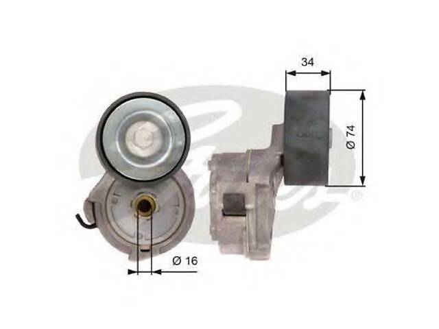 Натягувач клинового ременя GATES T38559 на MERCEDES-BENZ VARIO c бортовой платформой/ходовая часть - Фото 1