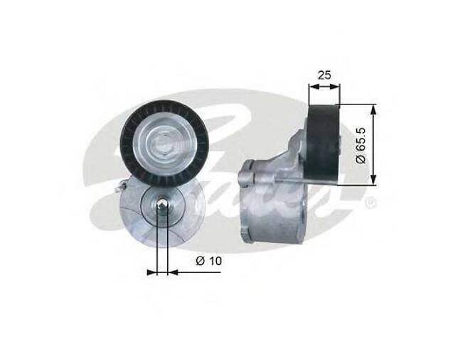 Натягувач поліклинового ременя GATES T39281 на FIAT FIORINO фургон/универсал (225) - Фото 1
