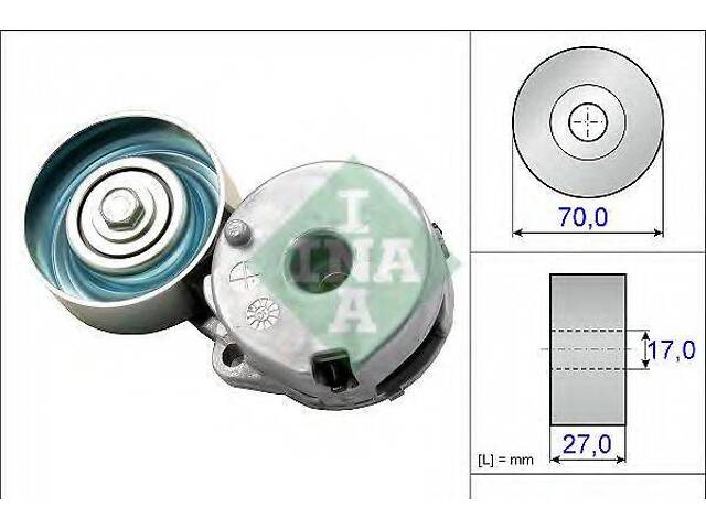 Натягувач поліклинового ременя INA 534044210 на RENAULT MEGANE CC (EZ0/1_) - Фото 1