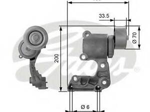 Натяжитель ремня 1GRFE TOYOTA 1662031051 на TOYOTA LAND CRUISER PRADO (KDJ15_, GRJ15_)