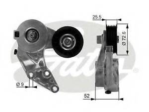 Натяжной ролик, поликлиновый ремень GATES T38377 на VW GOLF Mk IV (1J1)