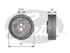 Натяжний ролик, поліклиновий ремінь GATES T41216 на AUDI COUPE (89, 8B)