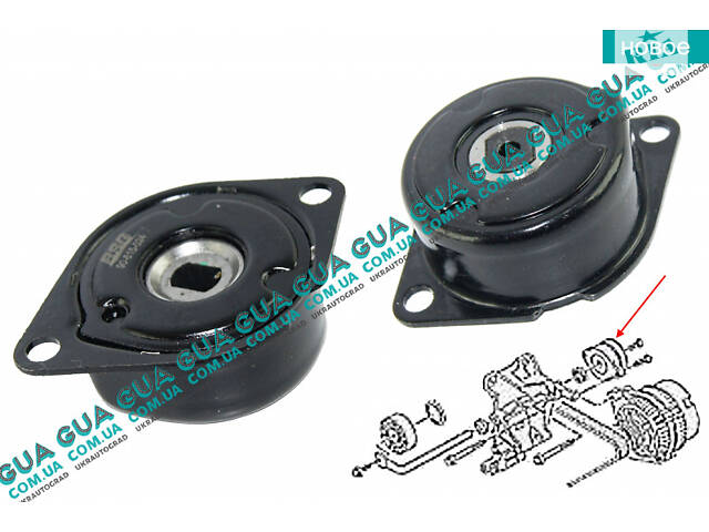 Натяжний механізм ременя генератора ( Натяжна планка/ролик/натягувач ) BSG90615024 VW/ВОЛЬКС ВАГЕН TRANSPORTER IV