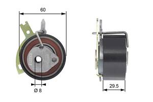 Натяжной ролик CITROEN C5 (RC_) / FORD S-MAX (WA6) / CITROEN C6 (TD_) 2000-2019 г.