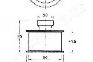 Натяжной ролик ремня ГРМ для моделей: MAZDA (929)