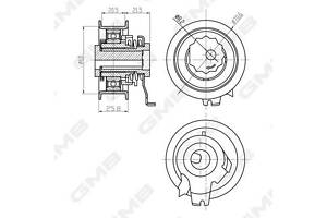 Натяжной ролик ремня ГРМ