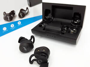 Навушники Bluetooth NIA NB710 з кейсом чорні бездротові, Навушники для тренувань сенсорні бездротові