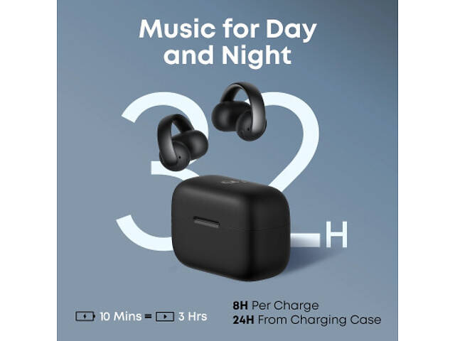 Навушники Anker SoundCore AeroClip Black (A3388G11) - Фото 2