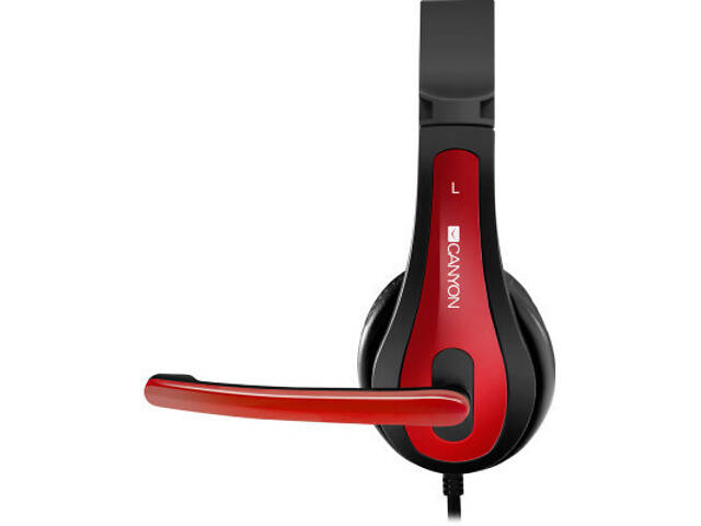 Навушники Canyon HSC-1 Black-Red (CNS-CHSC1BR) - Фото 4