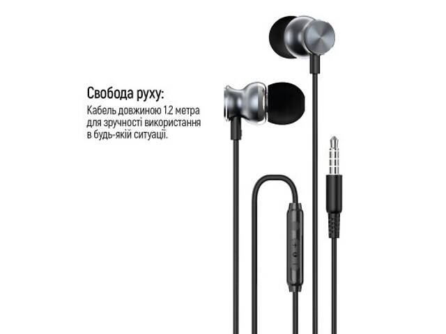 Навушники ColorWay 3.5 mm Wired Earphone UrbanBeat Black (CW-WD03BK) - Фото 3