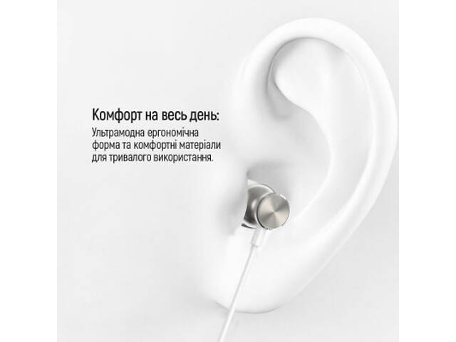 Навушники ColorWay 3.5 mm Wired Earphone UrbanBeat White (CW-WD03WT) - Фото 4