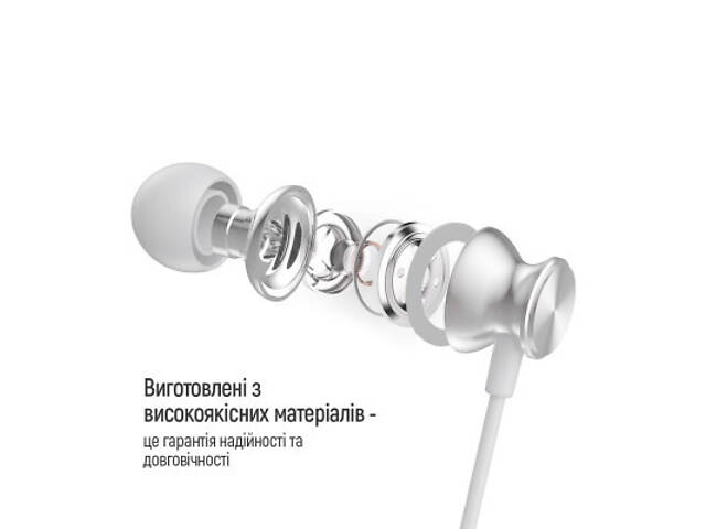 Навушники ColorWay 3.5 mm Wired Earphone UrbanBeat White (CW-WD03WT) - Фото 5