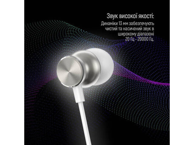 Навушники ColorWay 3.5 mm Wired Earphone UrbanBeat White (CW-WD03WT) - Фото 6