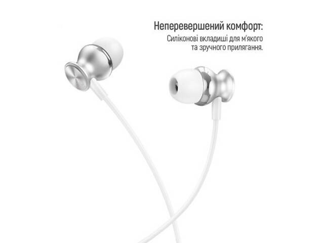 Навушники ColorWay 3.5 mm Wired Earphone UrbanBeat White (CW-WD03WT) - Фото 9