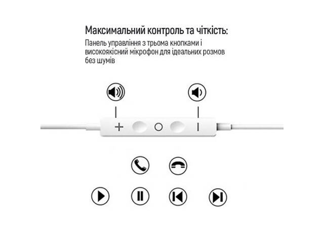 Навушники ColorWay 3.5 mm Wired Earphone Sound Wave White (CW-WD04WT) - Фото 5