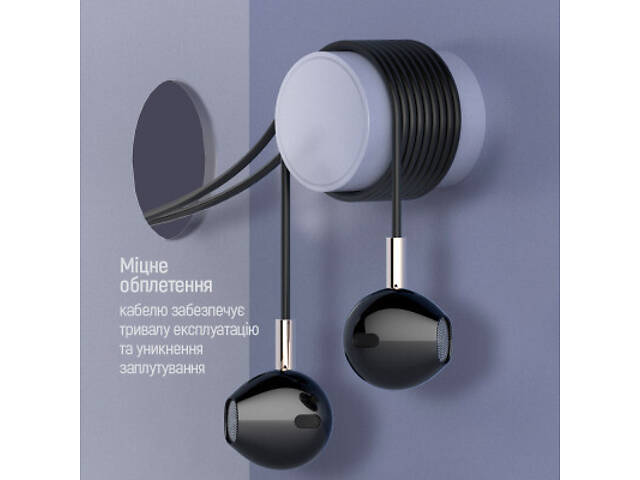 Навушники ColorWay Slim 3.5 mm Wired Earphone Blast 2 Black (CW-WD02BK) - Фото 7