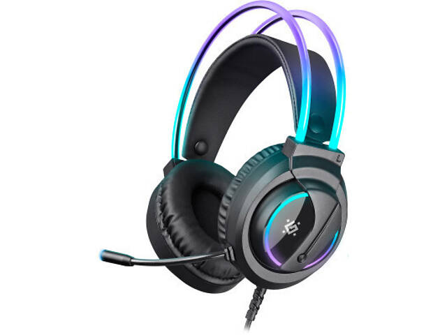 Навушники Defender Flame RGB Black (64555) - Фото 6