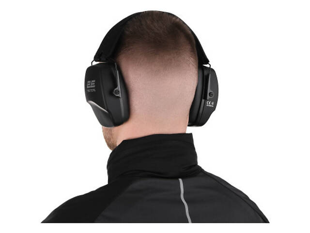 Навушники для стрільби 2E Defence NRR 25 dB пасивні Black (2E-TPE016BK) - Фото 4
