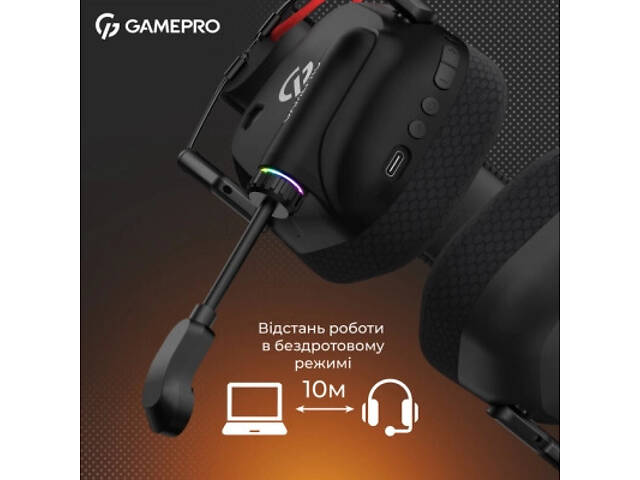Навушники GamePro Genesis Mercury Pro 3-Mode Black (HSW120B) - Фото 3