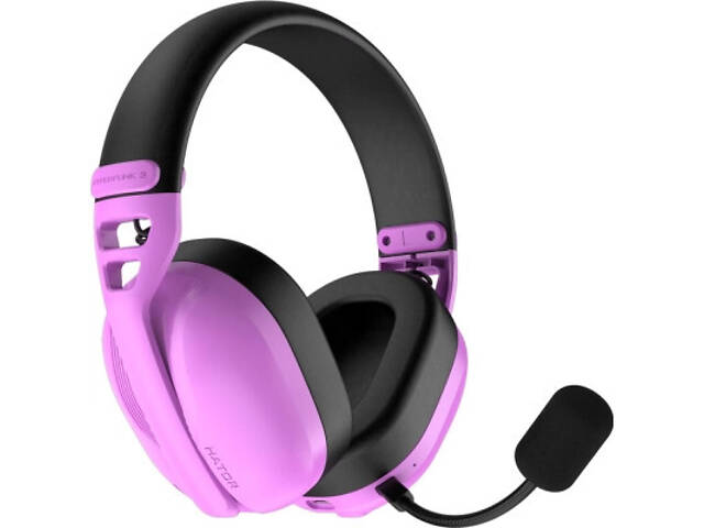 Навушники Hator Hyperpunk 3 Wireless Hi-Res SyncHUB connection Cyber Violet (ESH19) - Фото 1