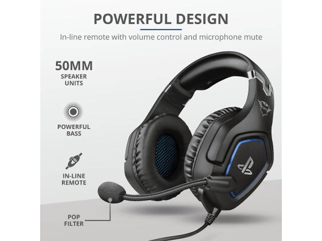 Навушники Trust GXT 488 Forze-G for PS4 Black (23530) - Фото 3
