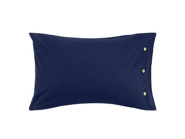 Наволочка Ardesto Mix&Match 50х70 100% бавовна, сатин синій (ART5070PCN) - Фото 1