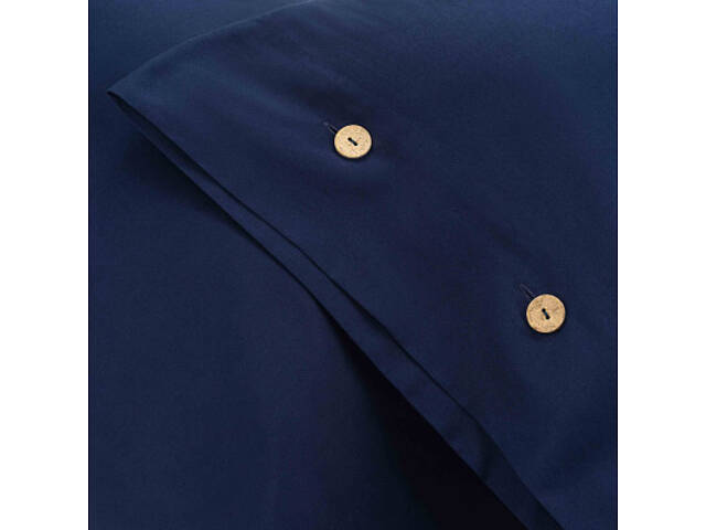 Наволочка Ardesto Mix&Match 50х70 100% бавовна, сатин синій (ART5070PCN) - Фото 2