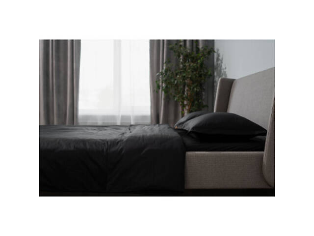 Наволочка Ardesto Mix&Match Premium 50х70+5см 100% бавовна, чорний сатин (ART5070PCL) - Фото 9