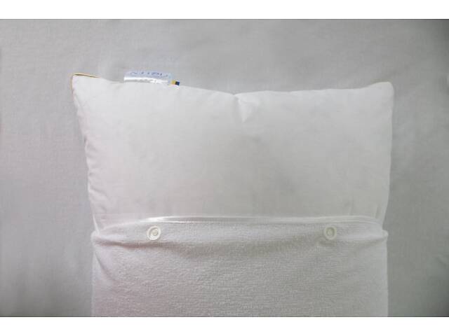 Наволочка IGLEN непромокаемая защитная на кнопках 60x60 см Белый (6060A) - Фото 3