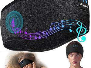 Навушники для сну Пов'язка на голову, Навушники з пов'язкою на голову для м'якого сну з Bluetooth 5,3 і 14 годин на