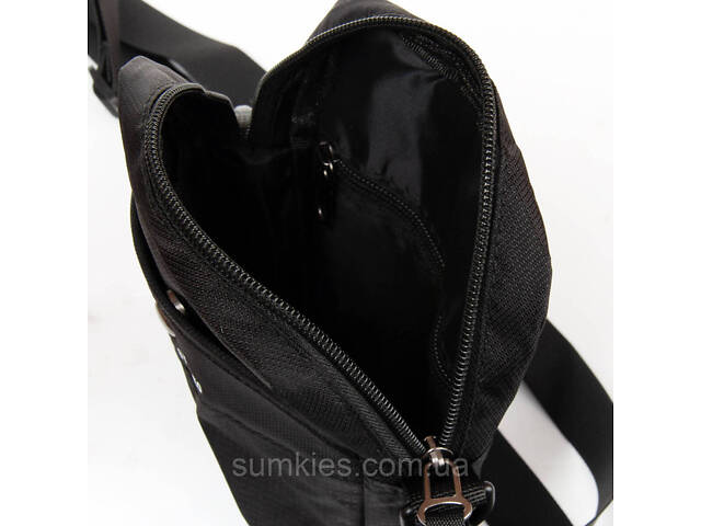 Невелика чоловіча сумка через плече Lanpad чорна - Фото 6