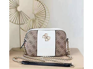 Небольшая сумочка на плечо Guess (6703-1) бежевая PTR