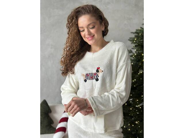 Ніжна піжамка з милим принтом DO3906 - Фото 3