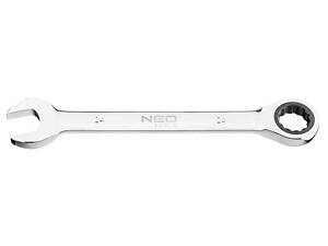 NEO TOOLS 09-043 Ключ рожково-накидный с трещоткой 24 mm 72 зуб. L-390 mm