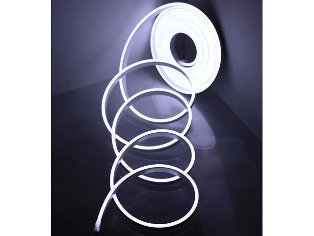 Неонова стрічка для авто Neon LED Strip 0719 12V-220V 5 м, біла - Фото 2