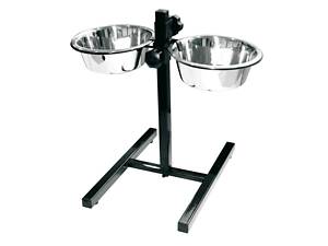 Миски з нержавіючої сталі на регульованій металевій стійці для собак CROCI DINNER SET (Кроки)