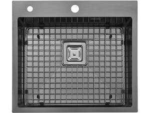 Нержавеющая мойка Fabiano TOP 56 Celldecor Nano Graphite 8216.401.1689