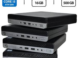 Неттоп HP EliteDesk 800 G3 Desktop Mini USFF/ i5-6500T/ 16GB RAM/ 500GB SSD/ UHD 630