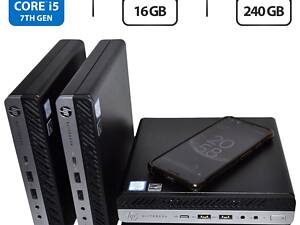 Неттоп HP EliteDesk 800 G3 Desktop Mini USFF/ i5-7500T/ 16GB RAM/ 240GB SSD/ UHD 630