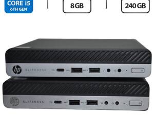 Неттоп HP EliteDesk 800 G3 Desktop Mini USFF/ i5-6500T/ 8GB RAM/ 240GB SSD/ UHD 630